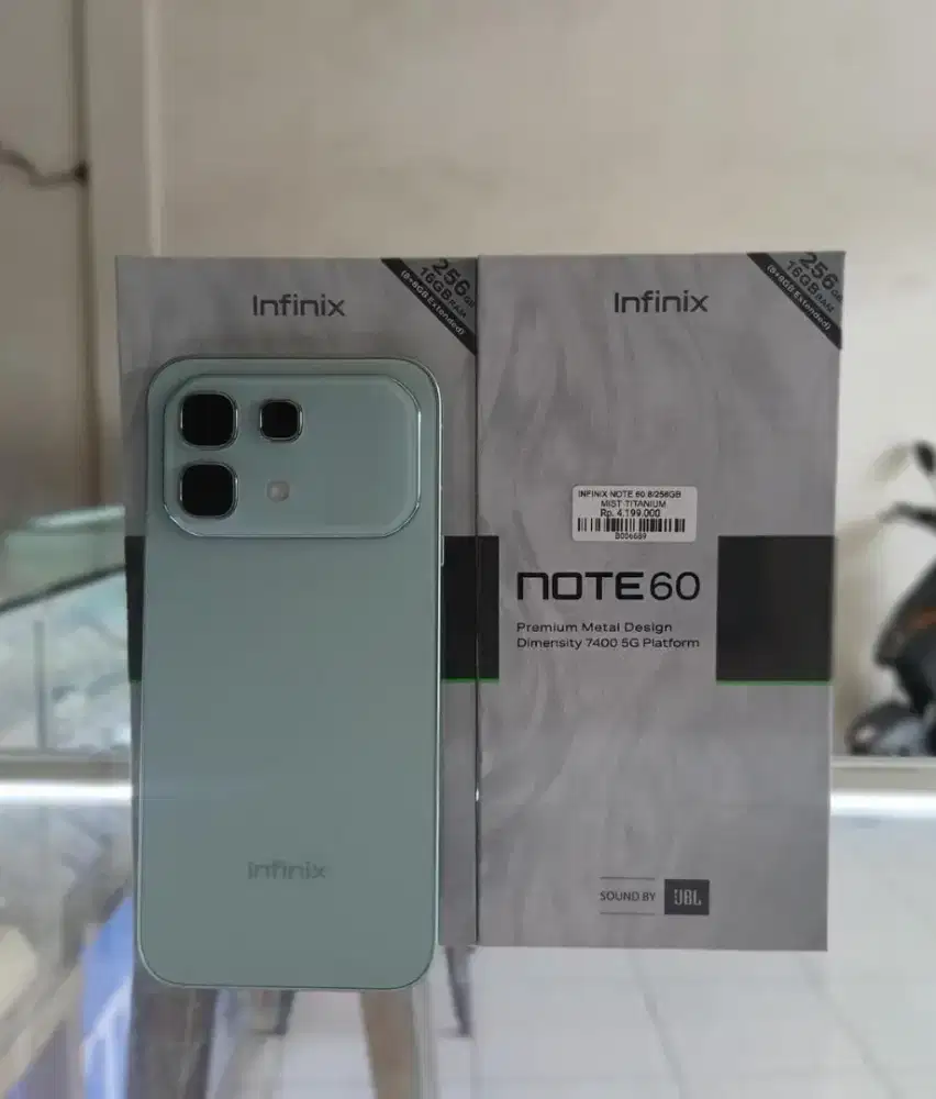 INFINIX NOTE 60 RAM 8/256 GARANSI 1 TAHUN