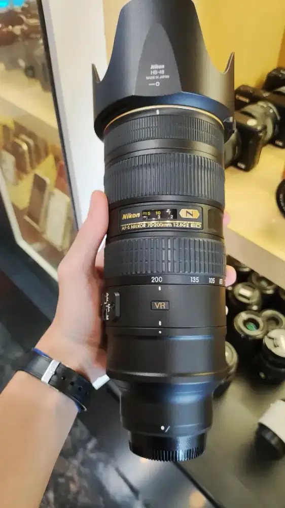 Lensa Nikon Afs 70-200mm F2.8 Nano VR II. Likenew