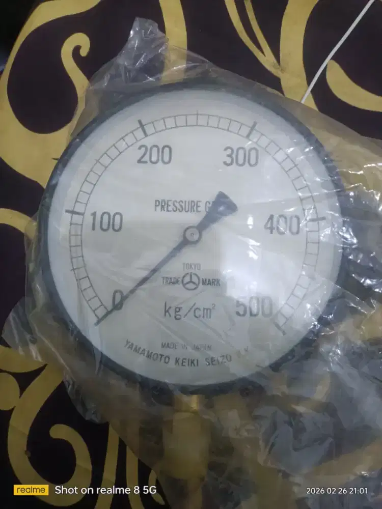 Jual pressure gauge 500kg/cm²