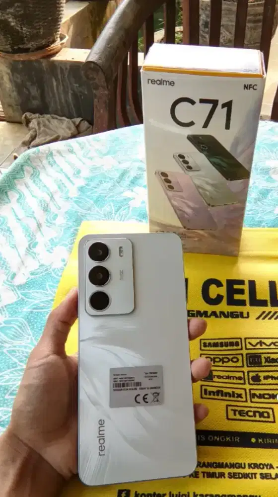 Realme C71 Ram 6+12 128 GB Baterai 6300 MAH