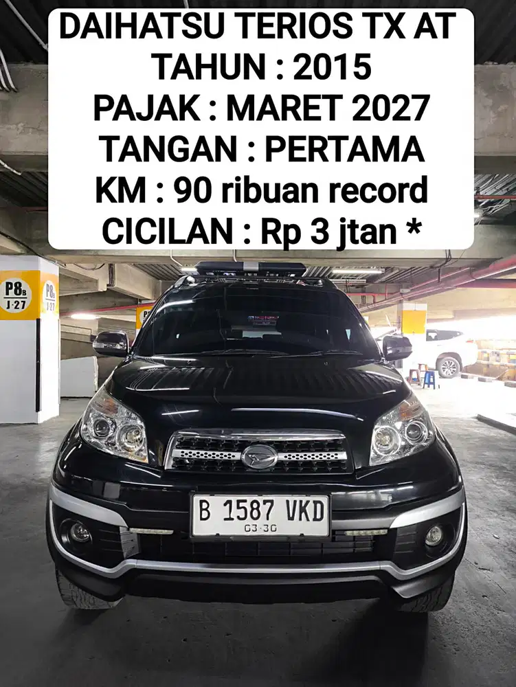 Daihatsu Terios TX AT 2015 Hitam Tangan Pertama