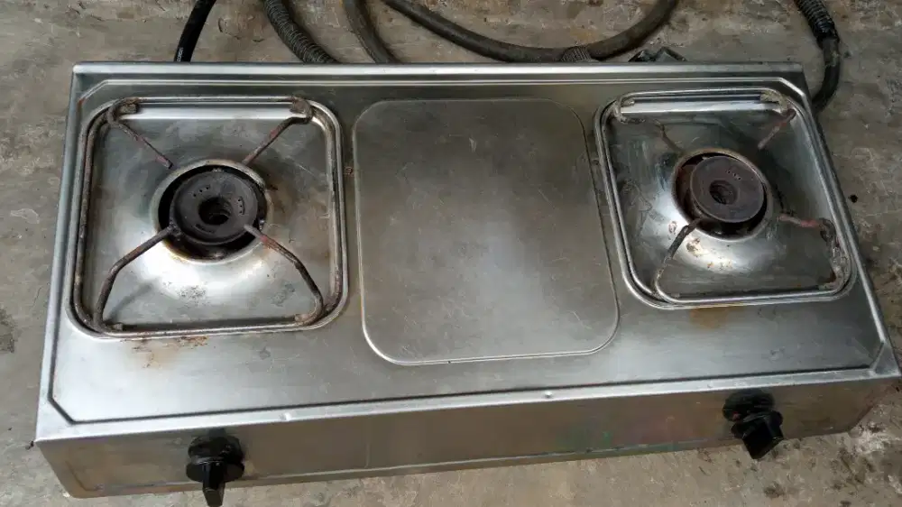 Kompor Gas 2 Tungku Siap Pakai