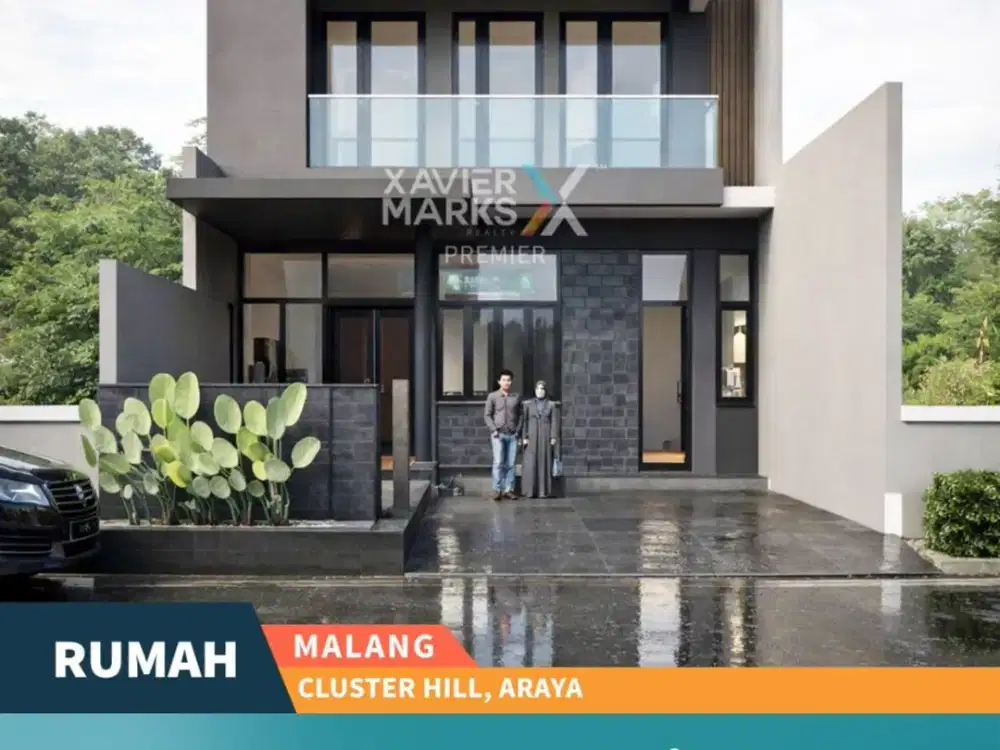 Rumah Baru Design Minimalis Kontemporer Di Cluster Hill, The Araya Malang