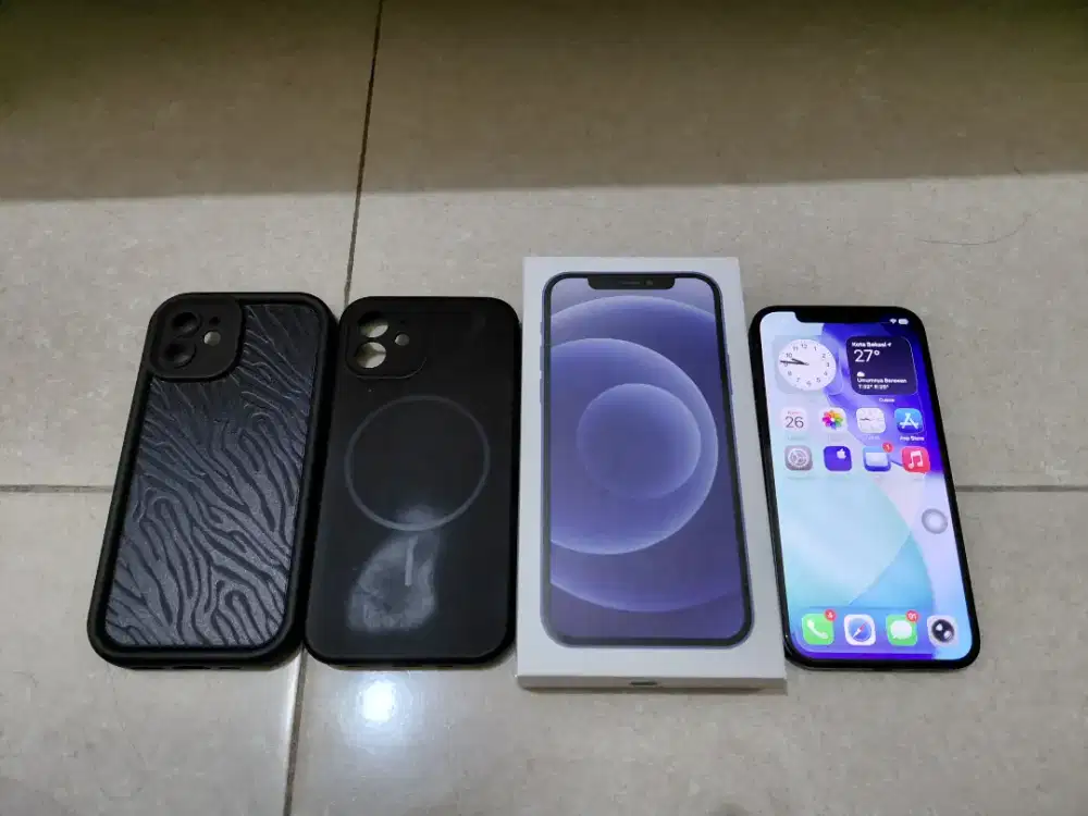 Iphone 12 256gb BH 92 Inter Bea Cukai Permanen CH Minus NFC Off Nego
