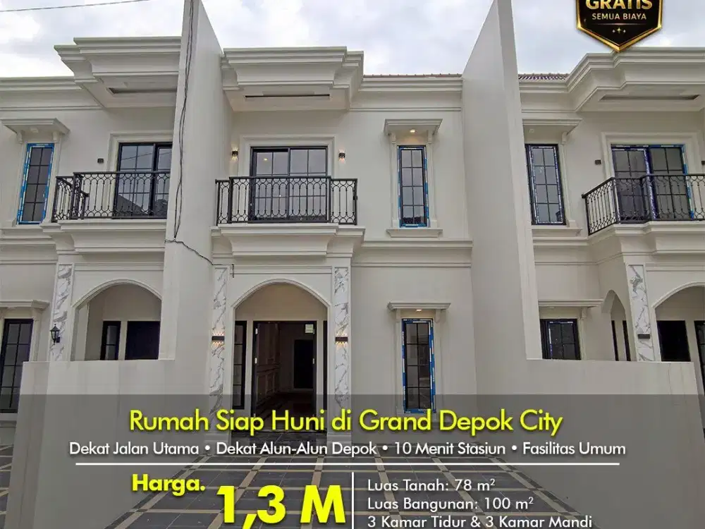 Rumah Jovan GDC Strategis di Perumahan Dekat Alun-alun Depok