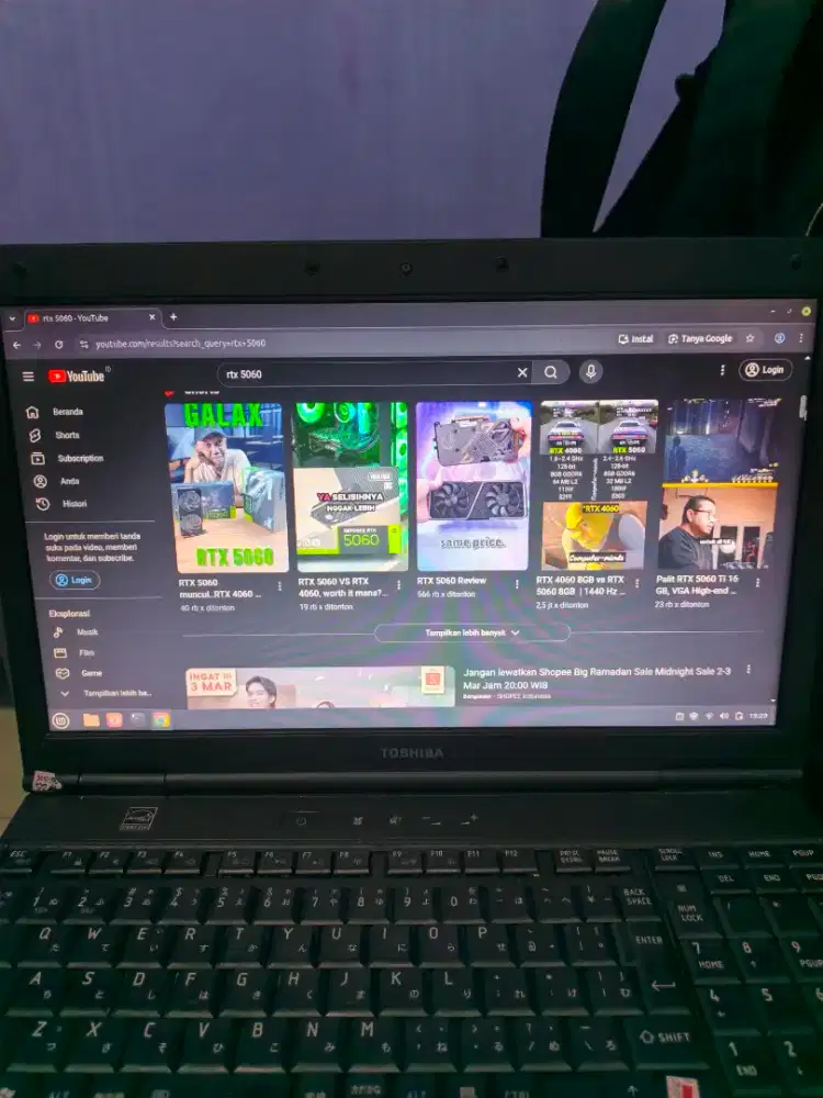 Laptop Toshiba dynabook