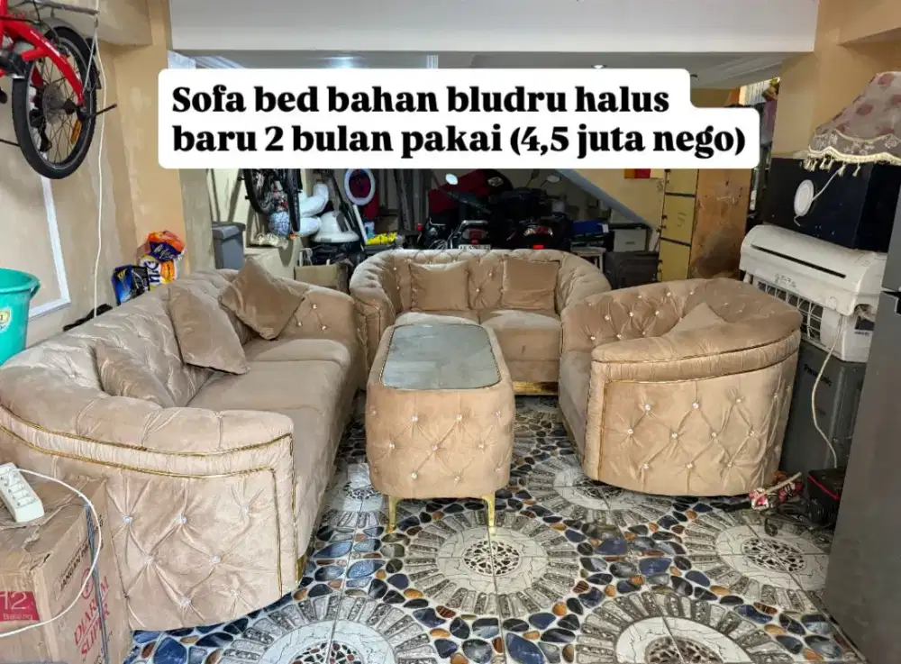 Jual sofa warna cream