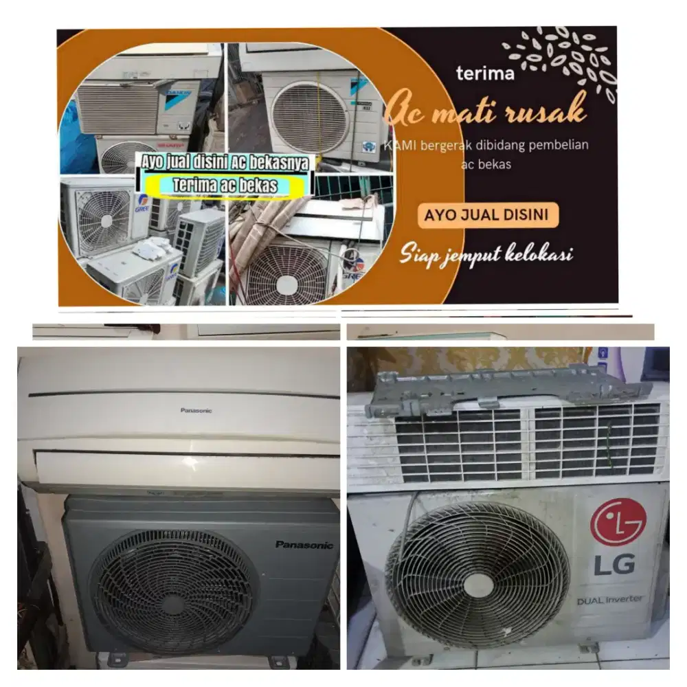 Terima ac bekas rusak