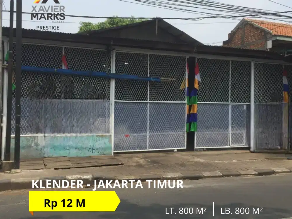 UPDATE HARGA  DIJUAL BANGUNAN WORKSHOP EX TEMPAT CUCIAN MOBIL HITUNG TANAH HARGA DIBAWAH NJOP JL. KLENDER JLN RAYA BEKASI TIMUR, PULO GADUNG, JAKARTA
