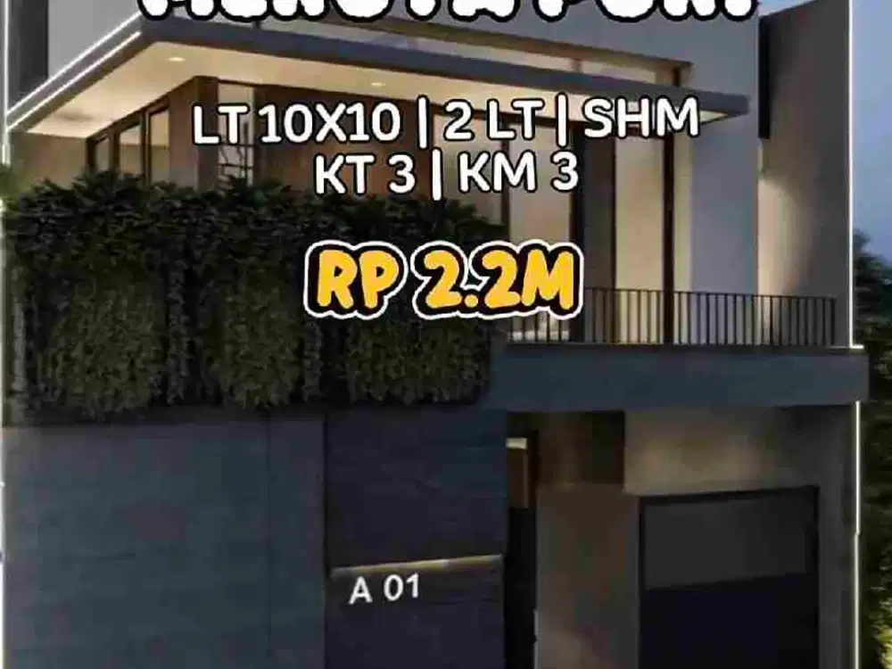 Wilson Rumah 2 lantai hook uk 10x10 di meruya kav dki