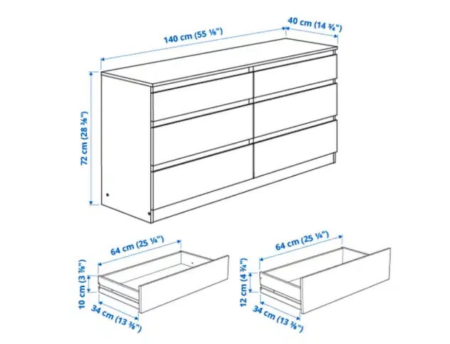 KULLEN ikea 140 x 72 cm