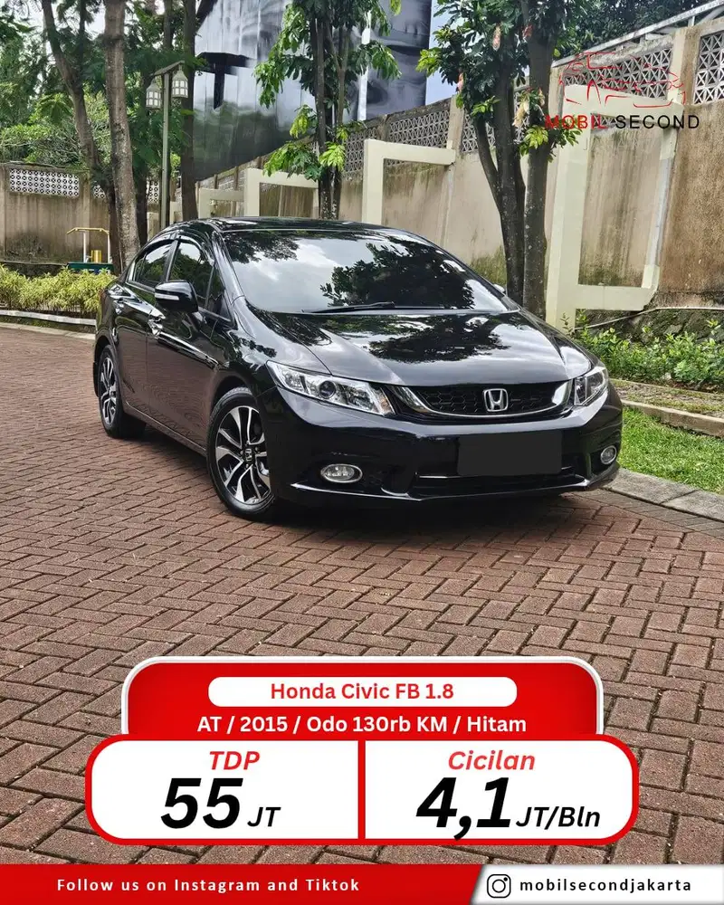 Honda Civic FB 1.8 AT 2018 Hitam Matic!! City, Vios, Corolla, Altis