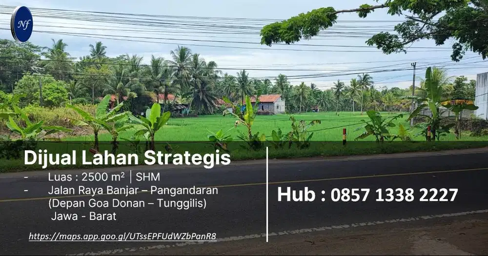 Dijual Lahan Strategis , Luas : 2500 m2