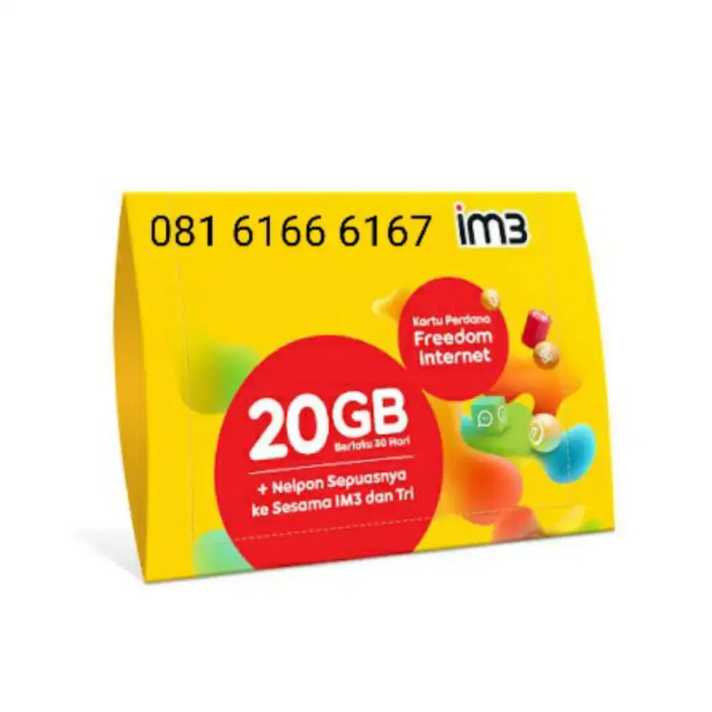 Nomor IM3 Cantik Urut Naik