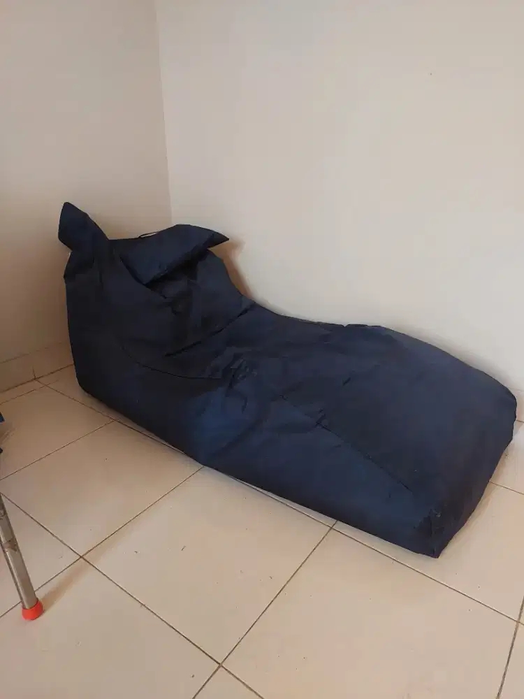 Kursi sofa bed Bean bag cover + isi sterofoam sofa outdoor