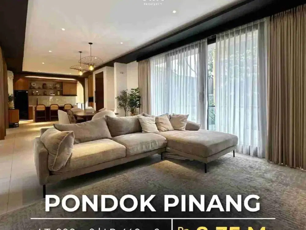 Dekat Toll JORR, Pondok Indah Dalam Townhouse di Pondok Pinang Jakarta Selatan