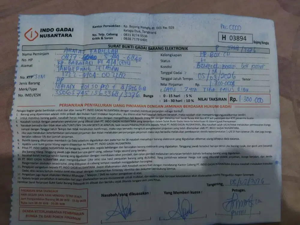 dijual INFINIX HOT 50 PRO + 8/256GB