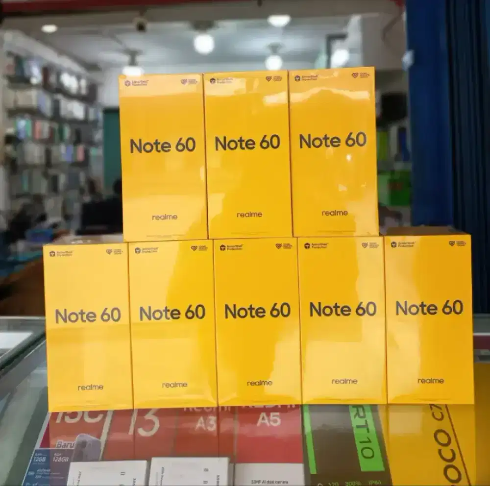 Realme Note 60 New Ram 8/64GB New Garansi 1Tahun Spek Diatas Note 60X
