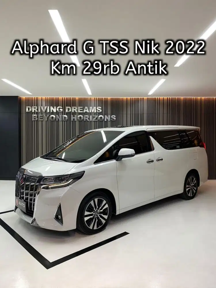Toyota Alphard 2.5 G TSS ATPM 2023 Putih Km29rb Nik 2022