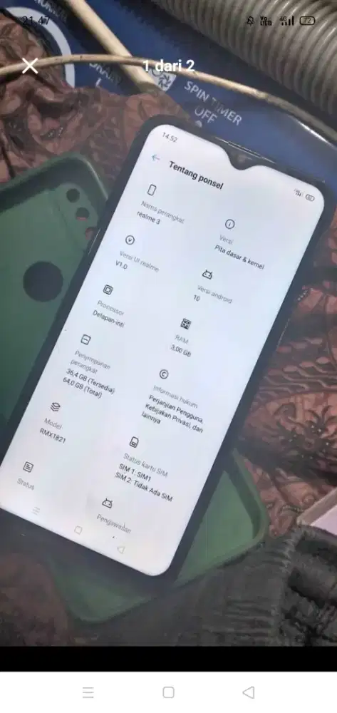 Realme 3 RAM 3/32 NO MINUS SIAP PAKAI BATANGAN