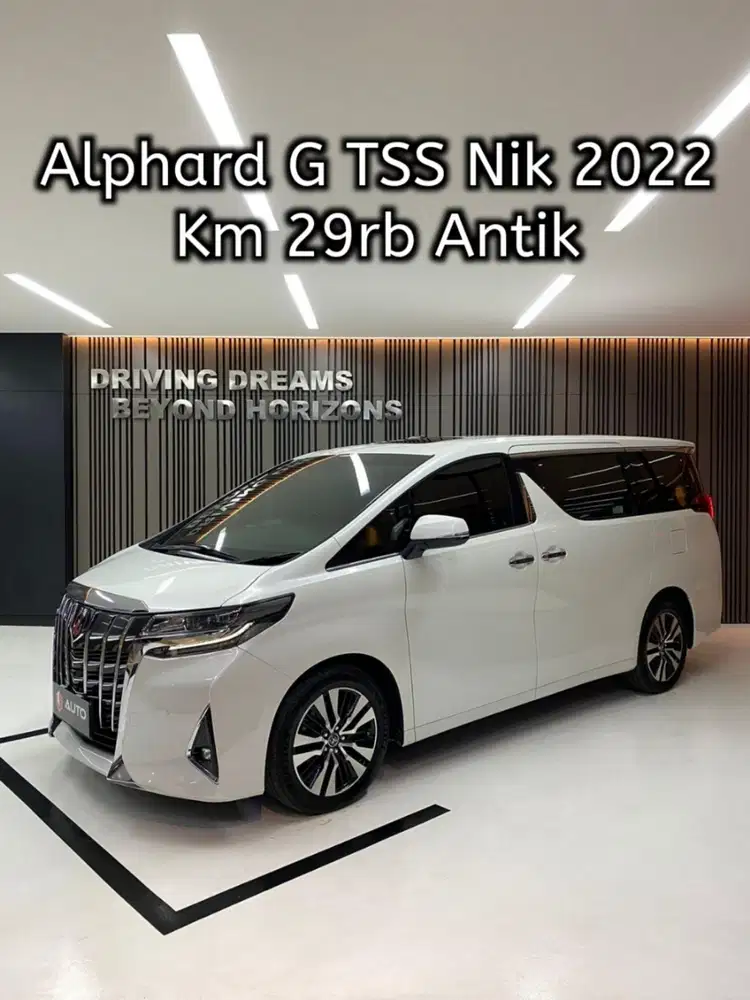 Toyota Alphard 2.5 G TSS ATPM 2023 Putih Km29rb Nik 2022 B2232PR
