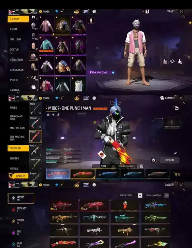 Jual beli akun ff amanah