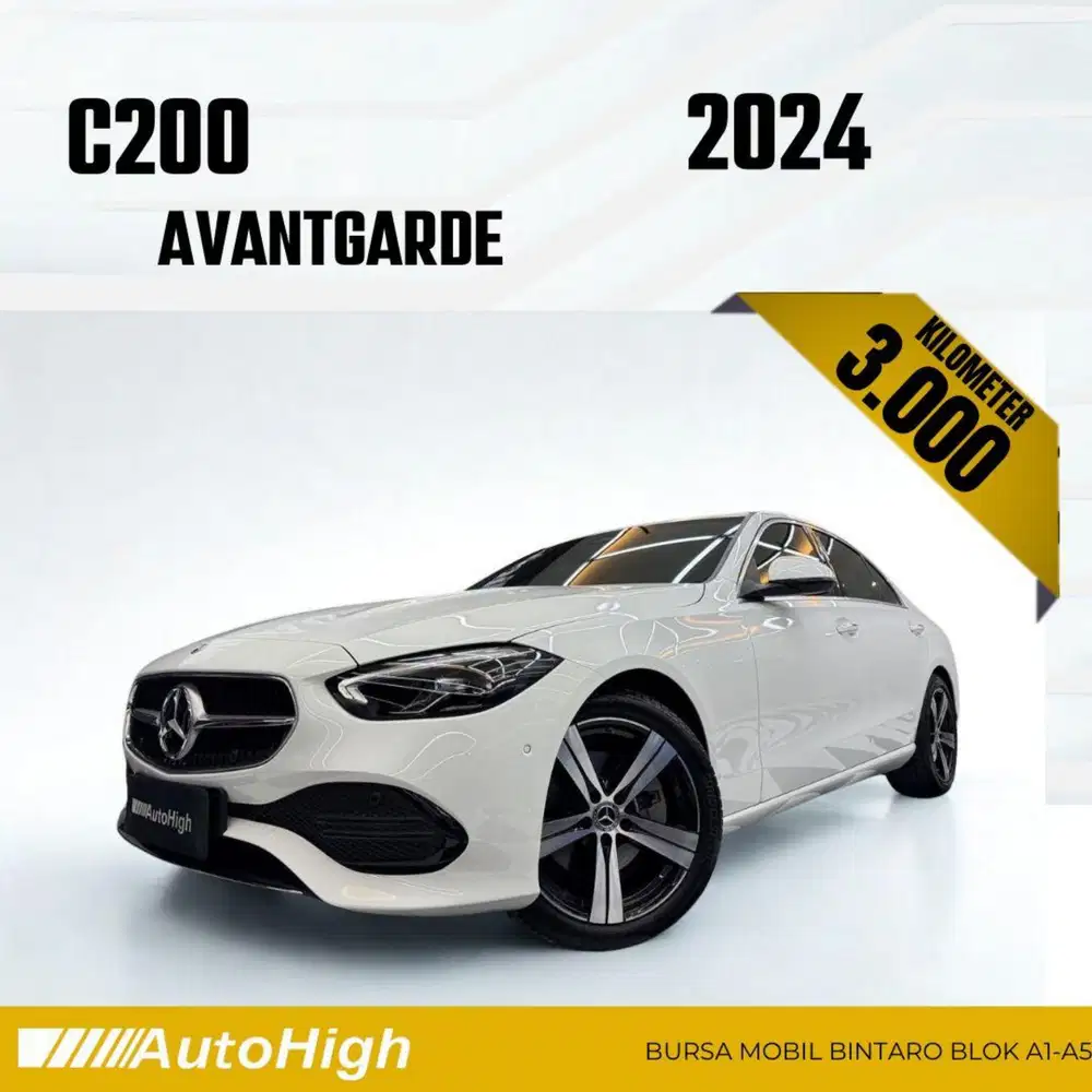 DP10% [Km3.000] C200 Avantgarde 2024 White Reg 2025 #AUTOHIGH
