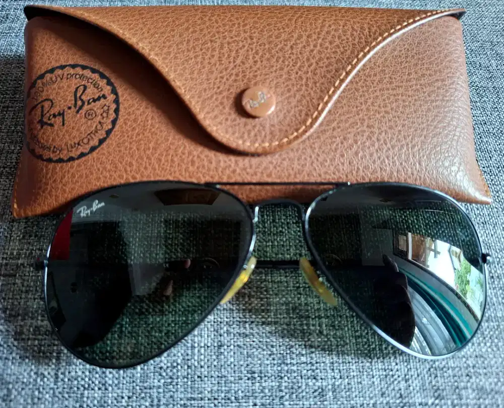 Kacamata sunglasses rayban aviator original