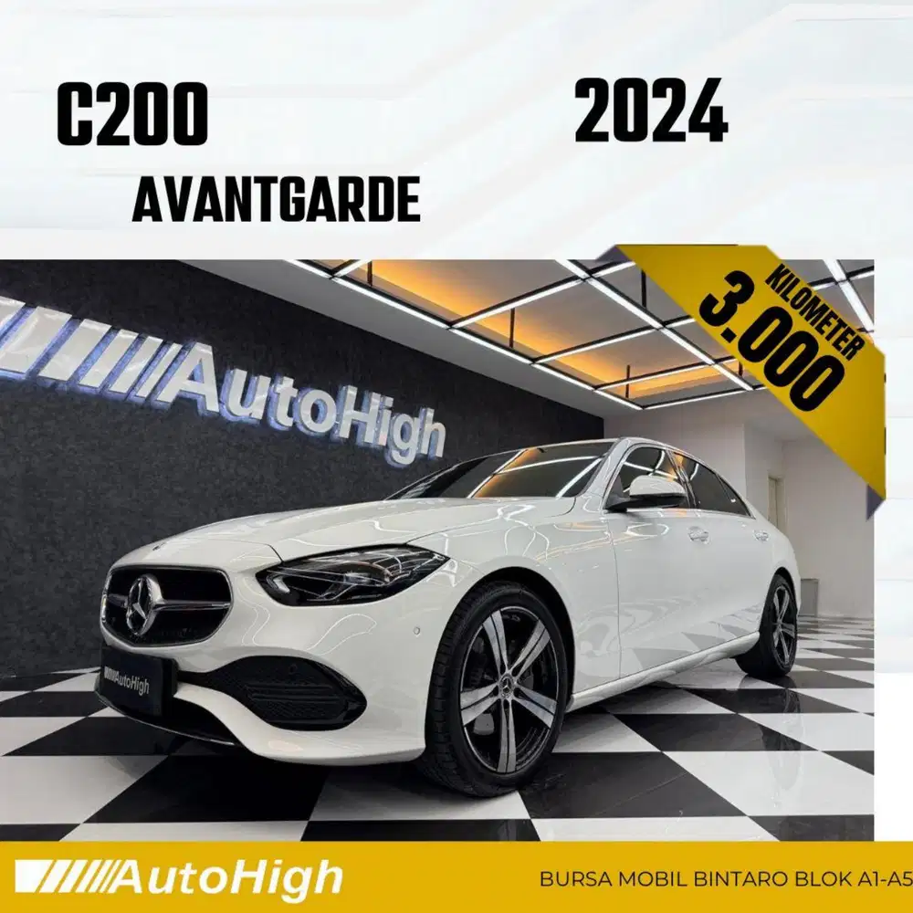 DP10% [Km3.000] C200 Avantgarde 2024 White Reg 2023 #AUTOHIGH