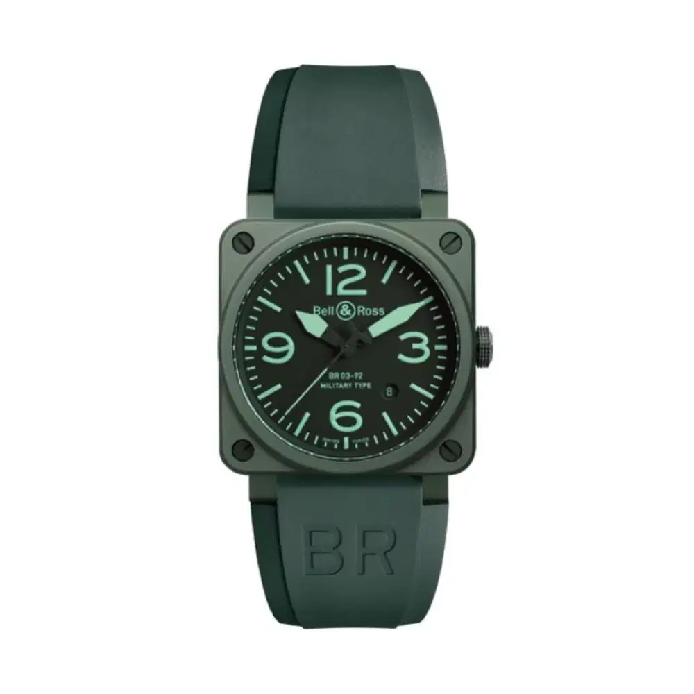 Bell & Ross BR03-92 Military Type Green Sapphire Ceramic
