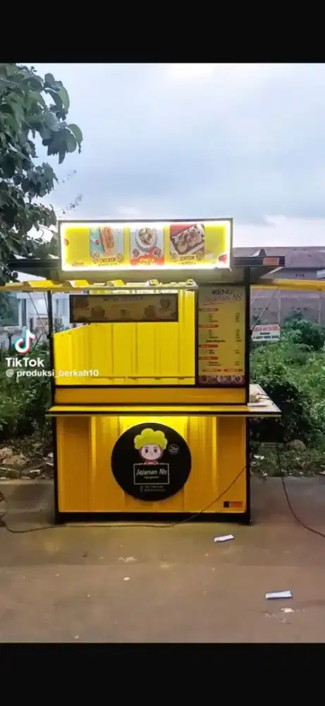 Jual booth kontainer ukuran panjang 150 lebar 120.tinggi 200