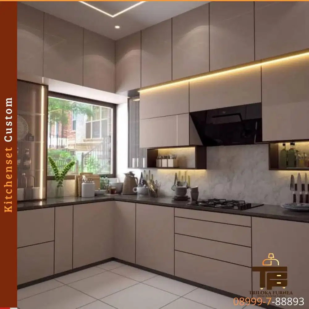 Jasa Kitchenset custom Triloka Furnea harga murah kualitas mewah