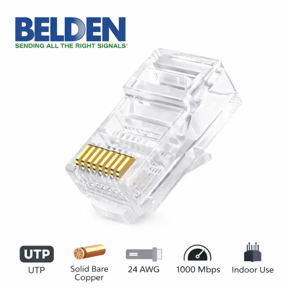 BELDEN Konektor RJ45 Cat5e UTP Gold Plated Original
