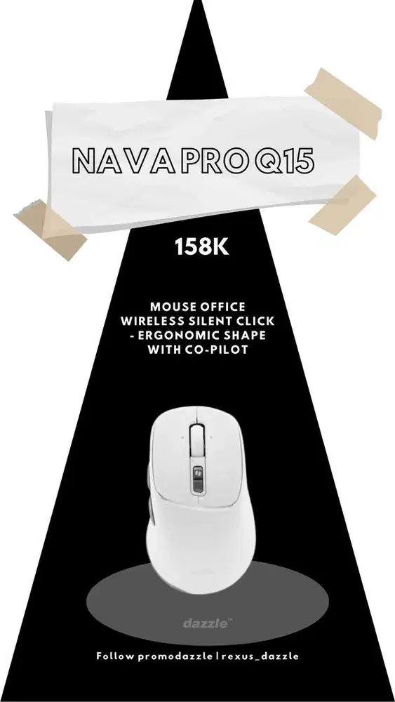 Mouse wireless nava pro Q15