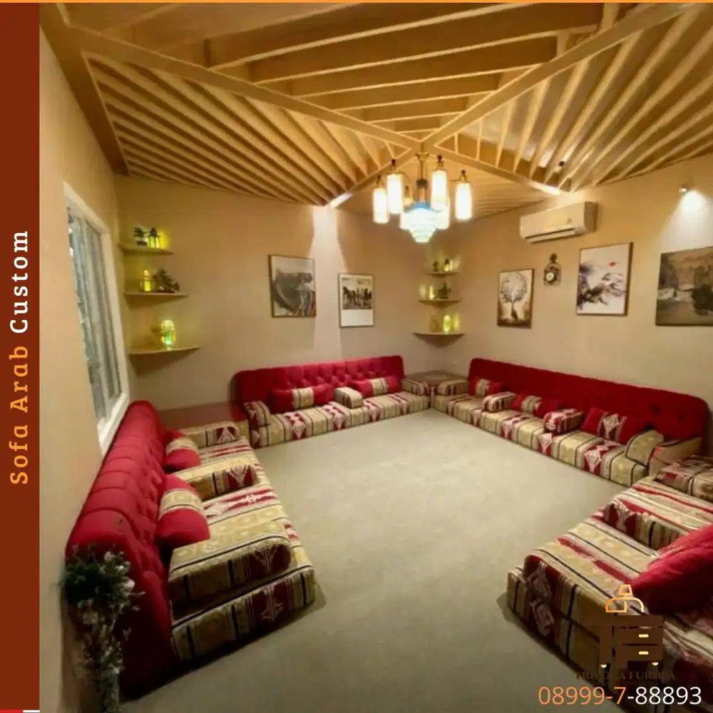 Sofa Arab Custom Murah, Vibes Sultan Abis