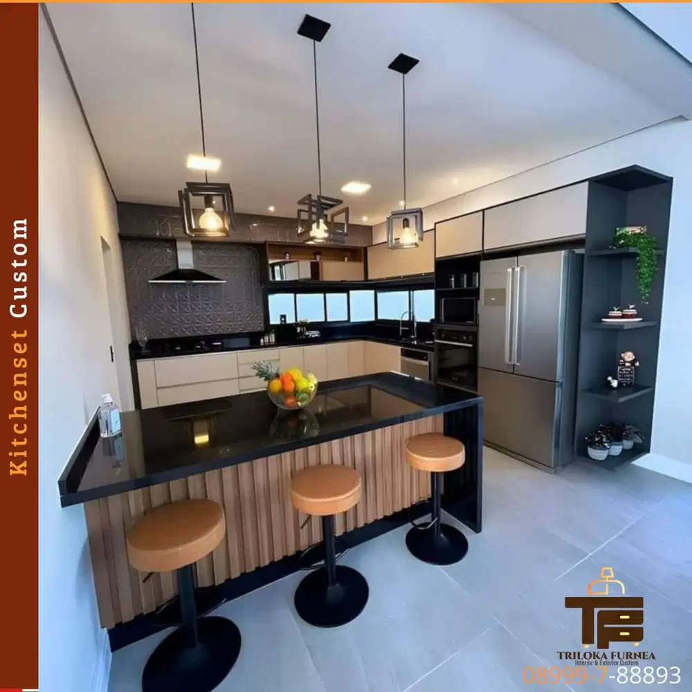 Kitchenset Custom Murah, Vibes Mewah Parah