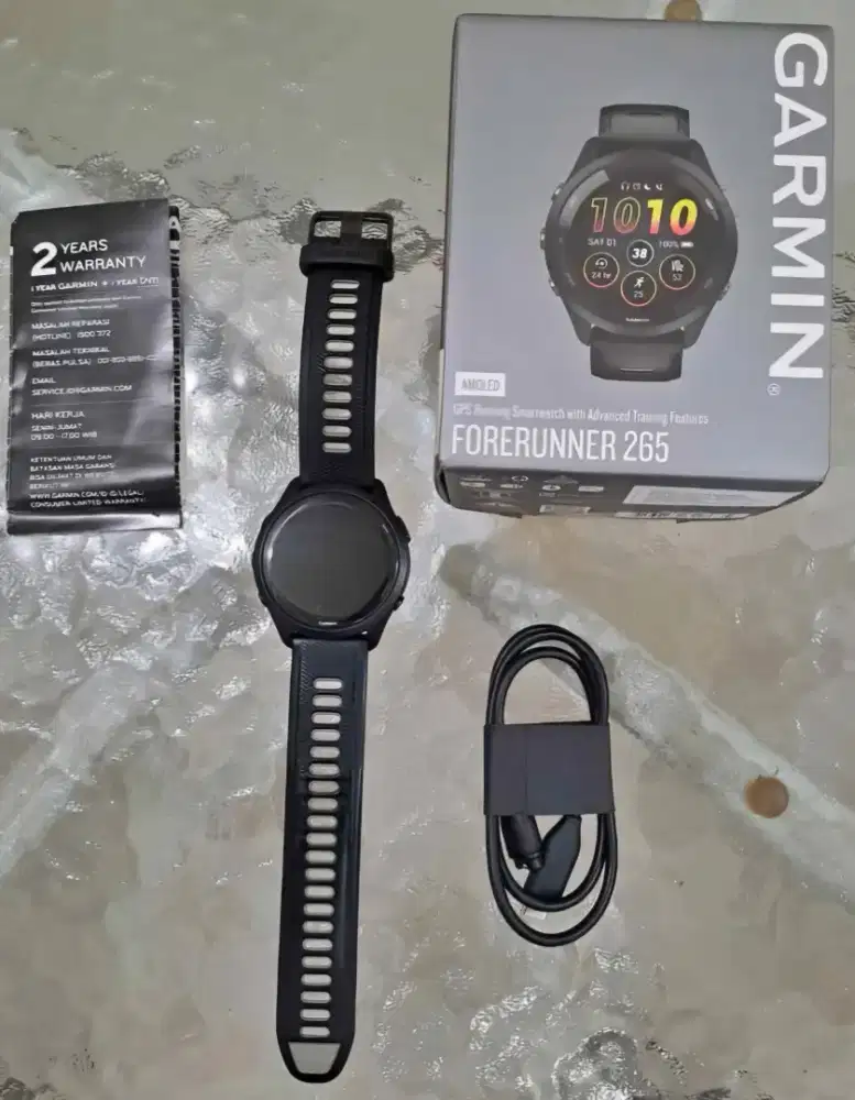 Garmin forerunner 265 music bekas/second