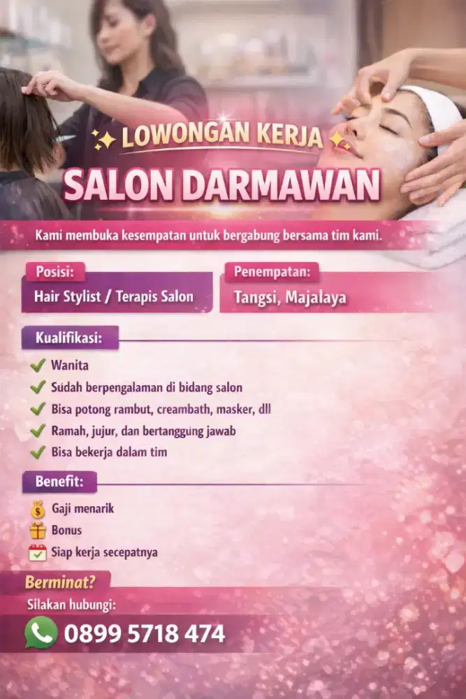 Lowongan kerja salon