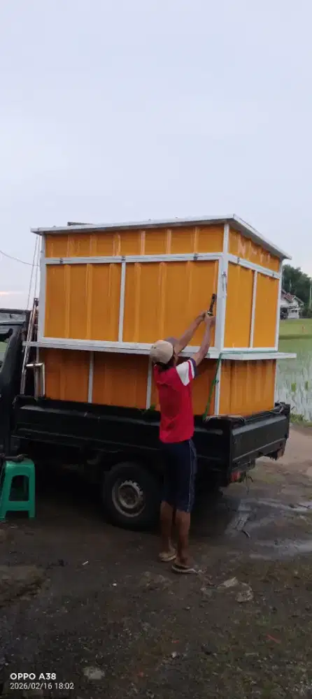 Jual booth container ukuran 120x165x200