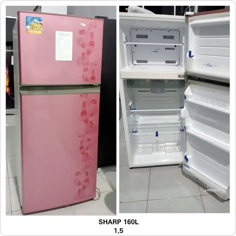 Kulkas 2 pintu sharp mini 160L