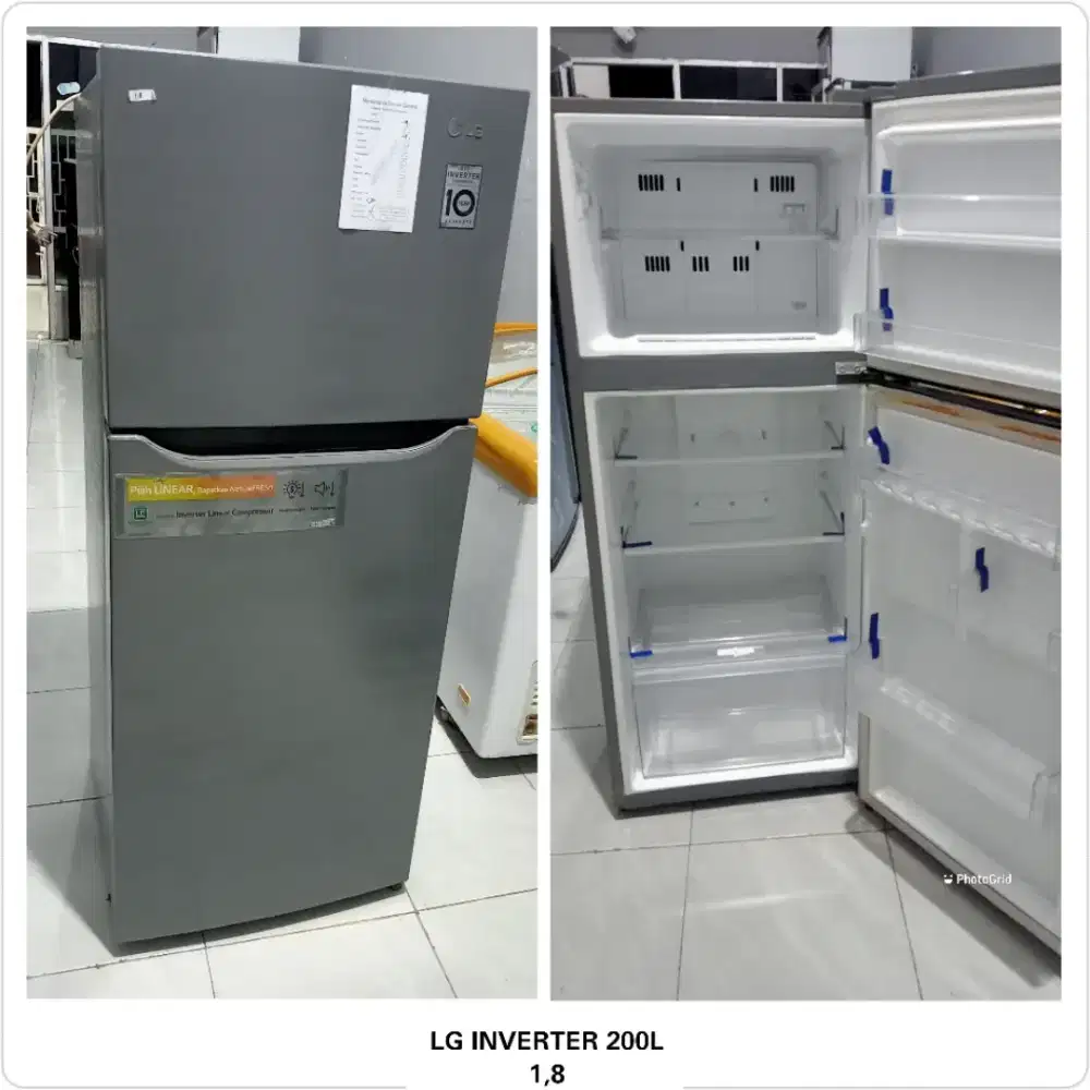 Kulkas 2 pintu LG Inverter 200L
