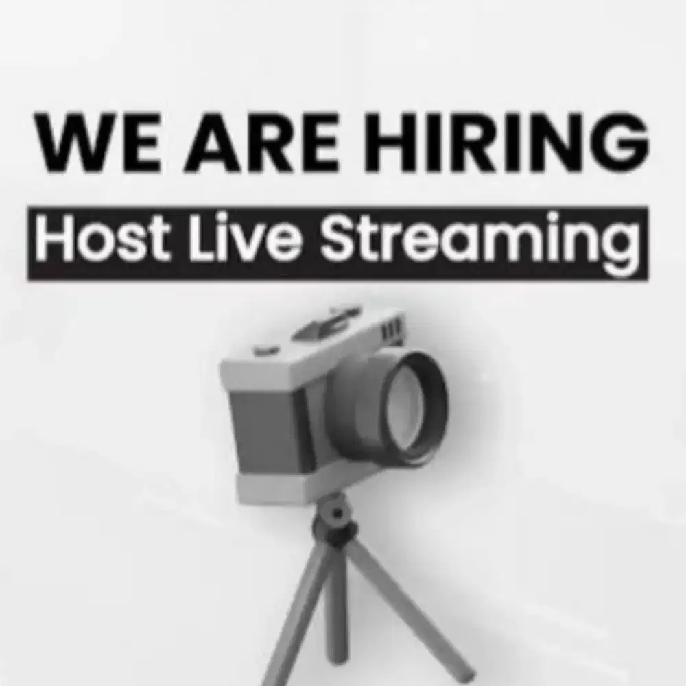 Dibutuhkan Host Live TikTok (Wanita)