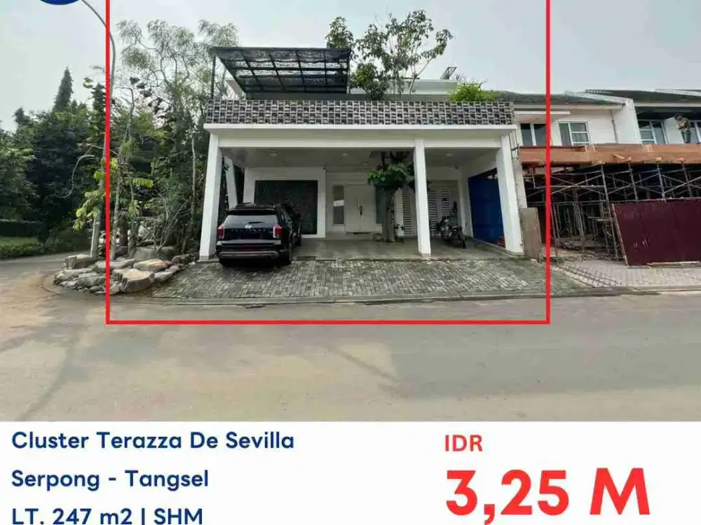 LELANG RUMAH DI CLUSTER TERAZZA DE SEVILLA SEKTOR XII.2 BSD TANGERANG