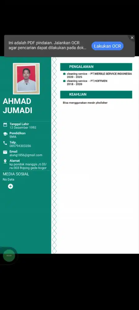 Cari pekerjaan cleaning service