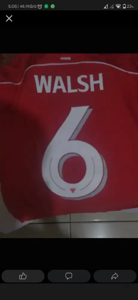 Jersey timnas player issue