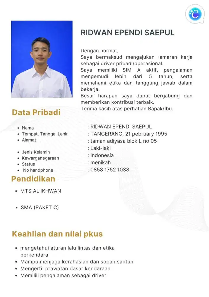 Mencari lowongan driver