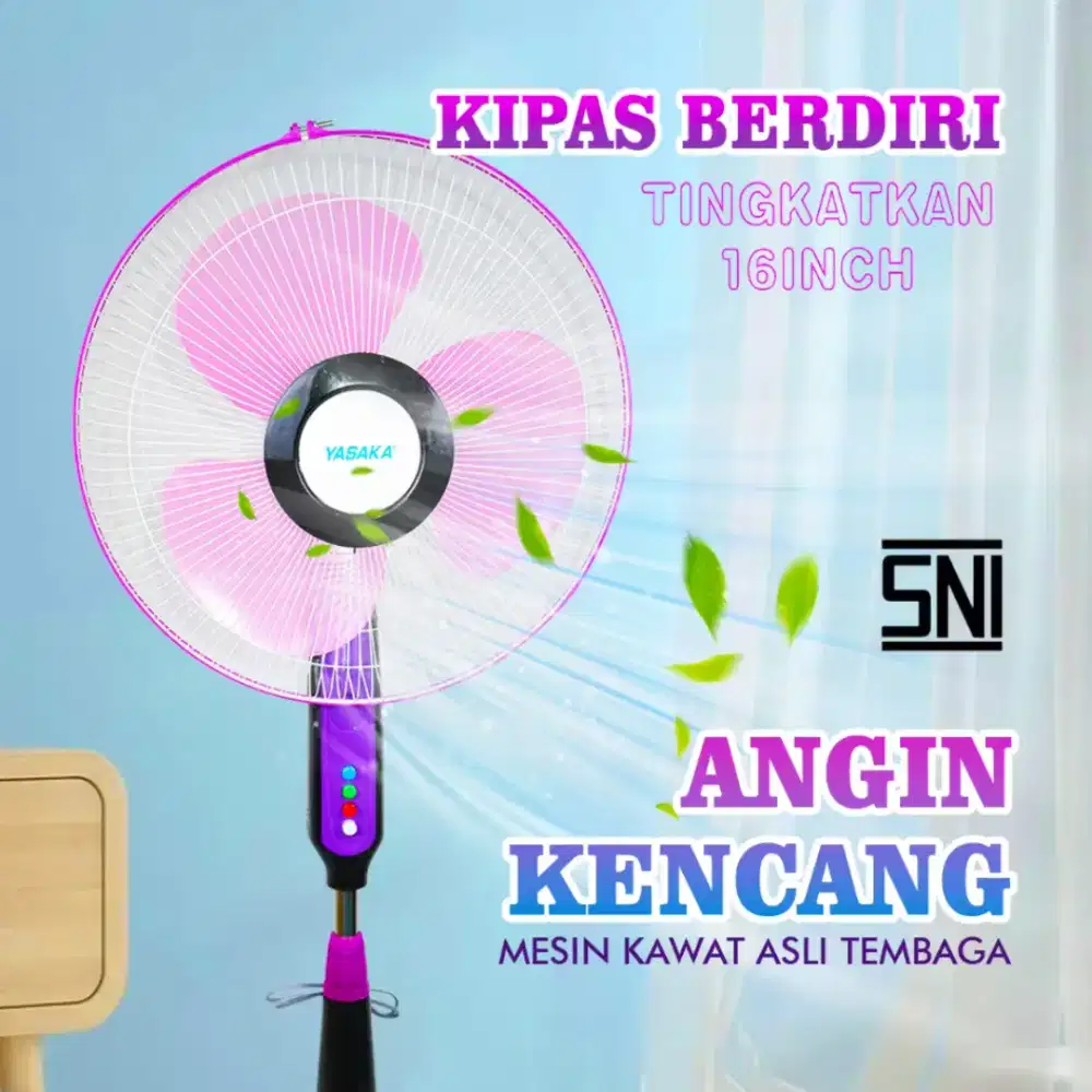 Kipas Angin Berdiri Yasaka ukuran 16 inch Kondisi Baru