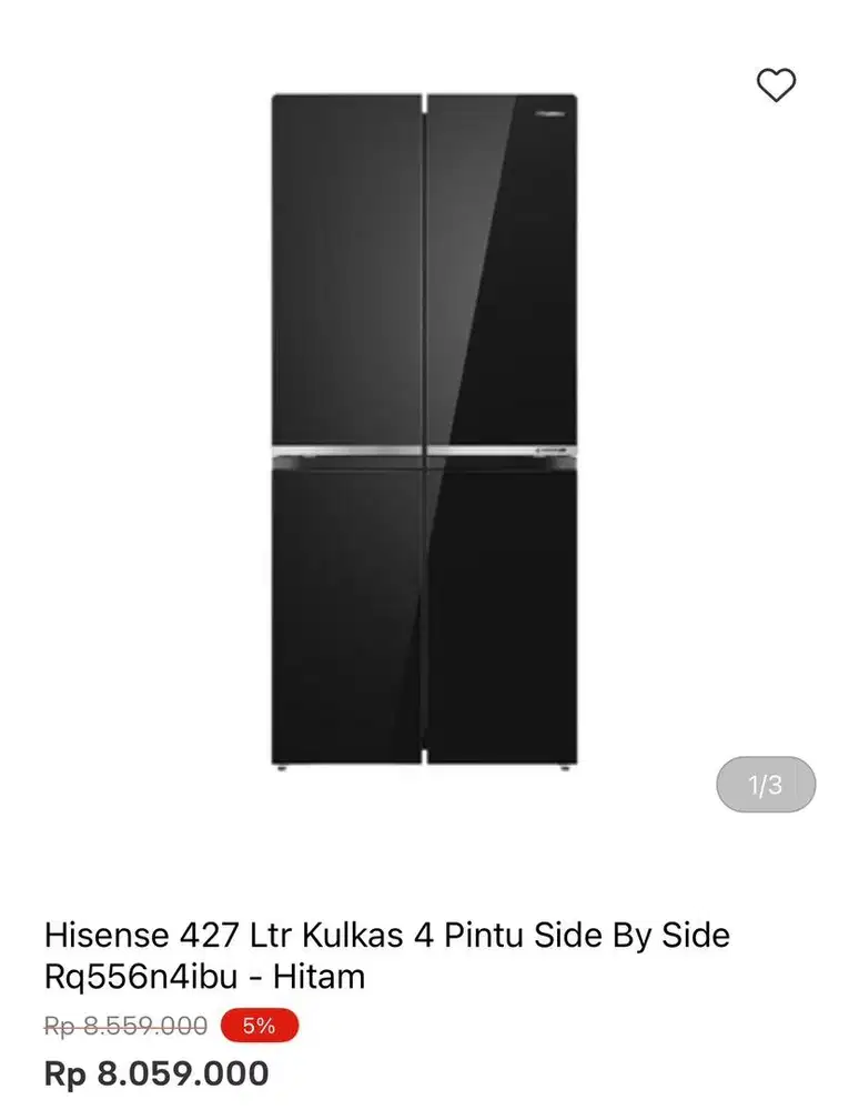 KULKAS HISENSE MULTIDOOR 472liter