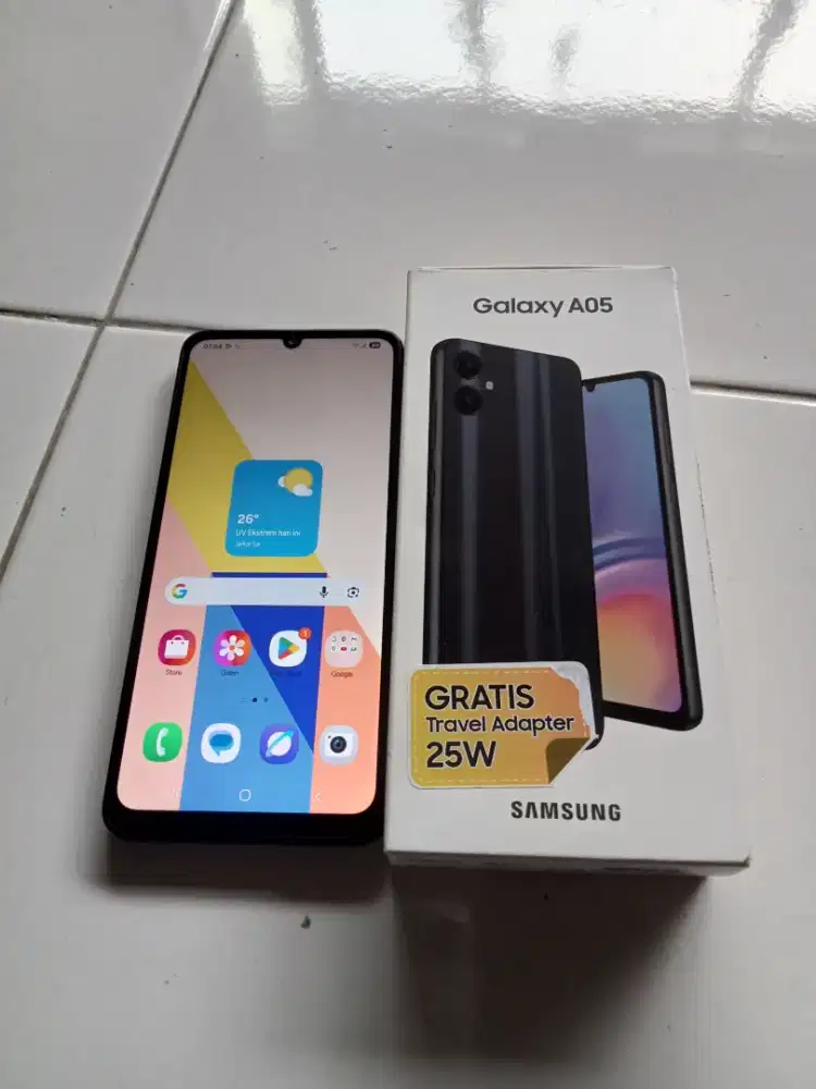 Dijual Samsung A05, ram 6/128, Fullset, ORI