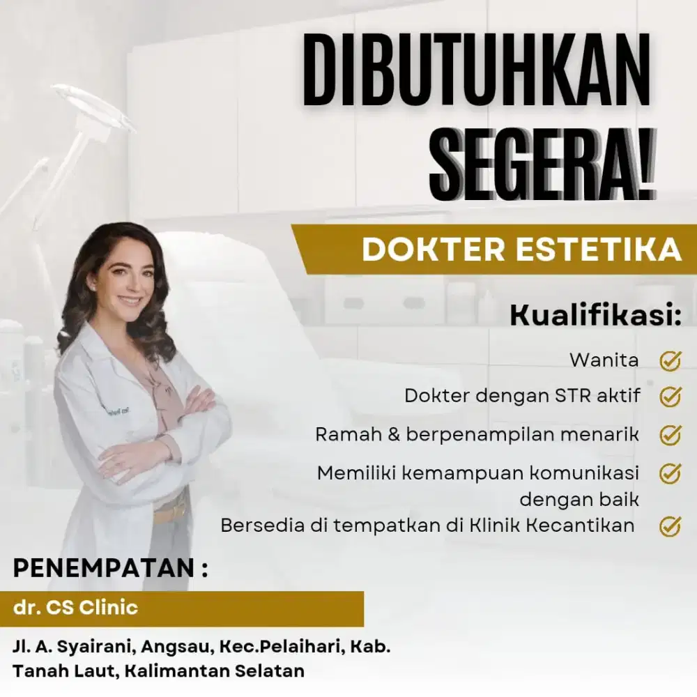 Lowongan Kerja (Dokter Estetika)
